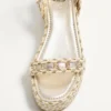 Sandale cu platformă Rockstud din piele nappa laminată 45 mm Sandale cu platformă Rockstud din piele nappa laminată 45 mm