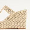 Sandale cu platformă Rockstud din piele nappa laminată 90 mm Sandale cu platformă Rockstud din piele nappa laminată 90 mm
