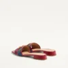 Sandale din denim Vlogo Signature cu broderie Cherryfic 20 mm Sandale din denim Vlogo Signature cu broderie Cherryfic 20 mm