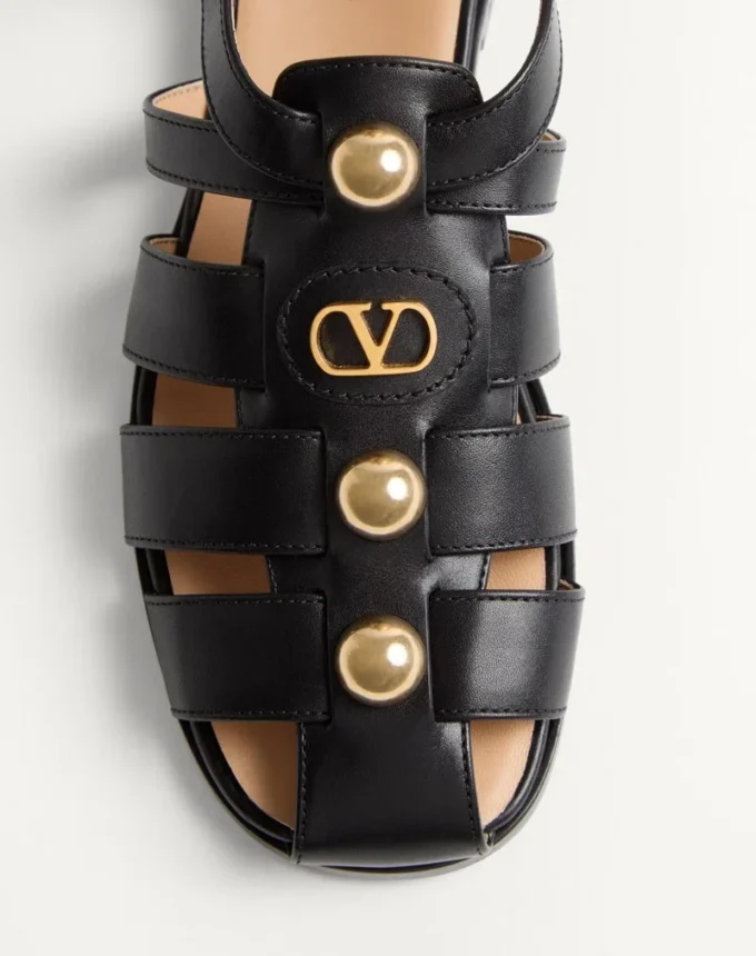 Sandale din piele de vițel Vlogo Signature 20 mm Sandale din piele de vițel Vlogo Signature 20 mm