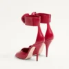 Sandale Drip Rose din piele de capră cu cristale 105 mm Sandale Drip Rose din piele de capră cu cristale 105 mm