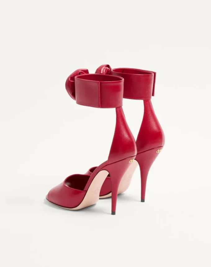 Sandale Drip Rose din piele de capră cu cristale 105 mm Sandale Drip Rose din piele de capră cu cristale 105 mm