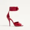 Sandale Drip Rose din piele de capră cu cristale 105 mm Sandale Drip Rose din piele de capră cu cristale 105 mm