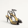 Sandale Ladycrush din piele lăcuită cu cristale 85 mm Sandale Ladycrush din piele lăcuită cu cristale 85 mm