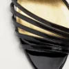 Sandale Ladycrush din piele lăcuită cu cristale 85 mm Sandale Ladycrush din piele lăcuită cu cristale 85 mm