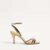 Sandale Ladycrush din piele nappa laminată cu cristale 85 mm Sandale Ladycrush din piele nappa laminată cu cristale 85 mm