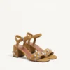 Sandale Nellcôte din piele crusta 60 mm Sandale Nellcôte din piele crusta 60 mm