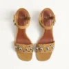 Sandale Nellcôte din piele crusta 60 mm Sandale Nellcôte din piele crusta 60 mm