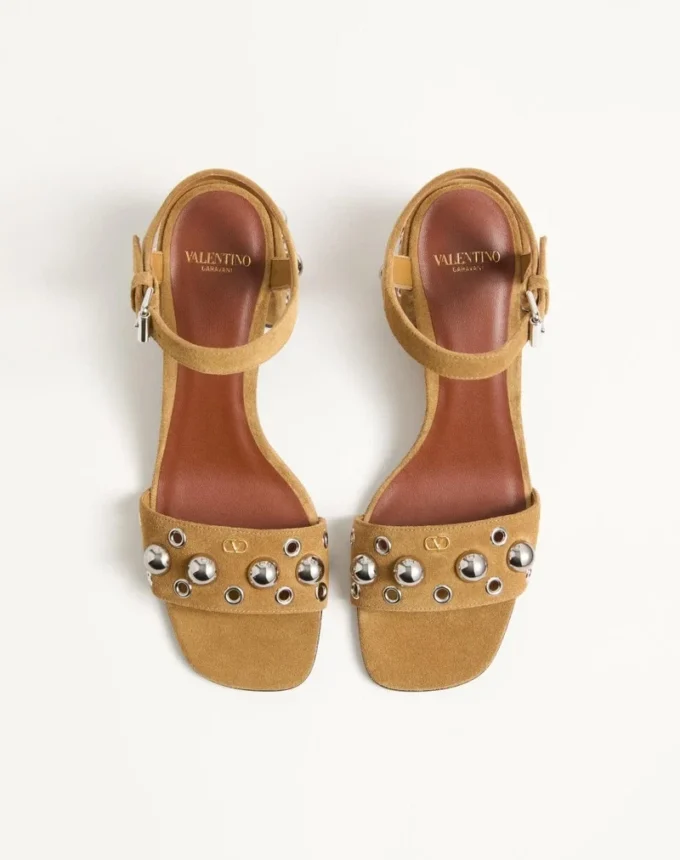 Sandale Nellcôte din piele crusta 60 mm Sandale Nellcôte din piele crusta 60 mm