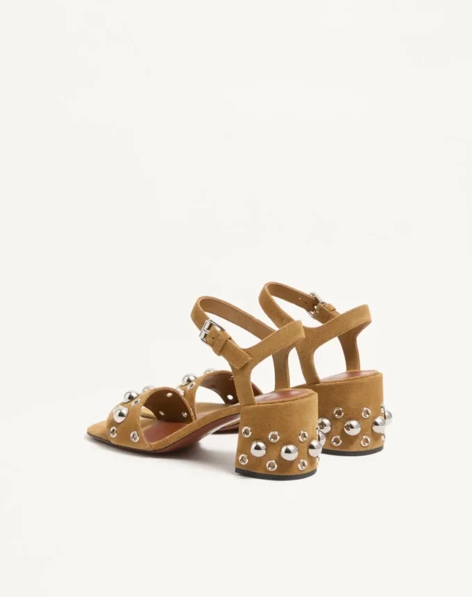 Sandale Nellcôte din piele crusta 60 mm Sandale Nellcôte din piele crusta 60 mm