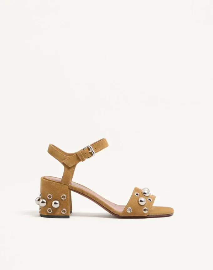 Sandale Nellcôte din piele crusta 60 mm Sandale Nellcôte din piele crusta 60 mm