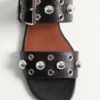 Sandale Nellcôte Slide din piele de vițel granulată Sandale Nellcôte Slide din piele de vițel granulată