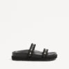 Sandale Rockstud Slide din piele de vițel 20 mm