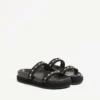 Sandale Rockstud Slide din piele de vițel 20 mm