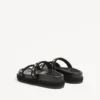 Sandale Rockstud Slide din piele de vițel 20 mm