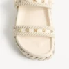 Sandale Rockstud Slide din piele de vițel 20 mm