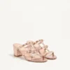 Sandale Rockstud Slide din piele nappa laminată 60 mm