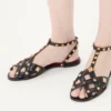 Sandale Studdy din piele de ied