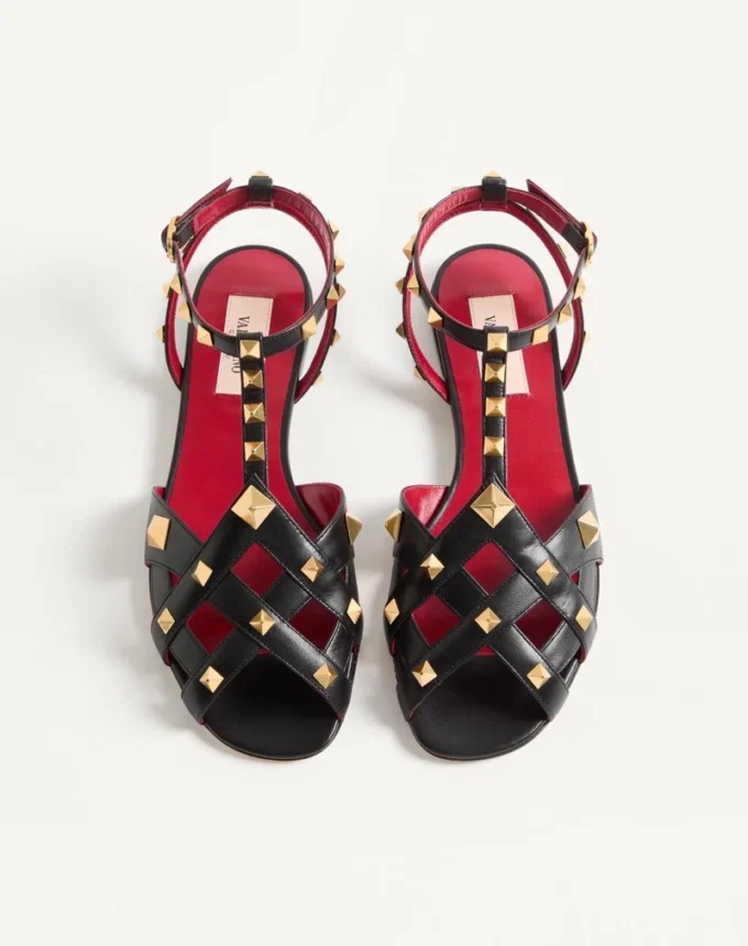Sandale Studdy din piele de ied