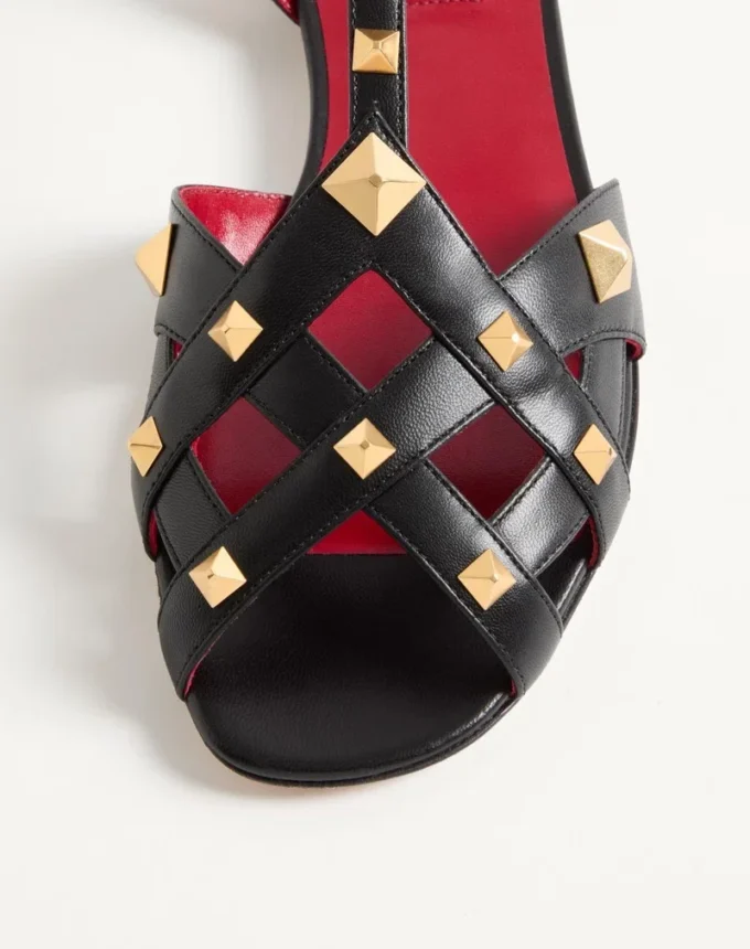 Sandale Studdy din piele de ied