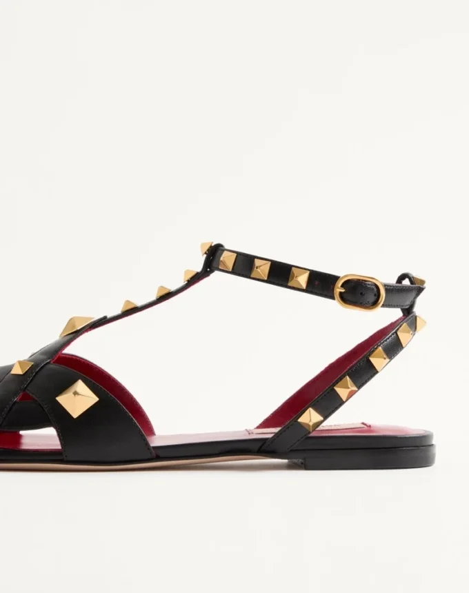Sandale Studdy din piele de ied