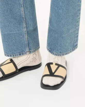 Sandale Viva Superstar Slide din piele nappa Sandale Viva Superstar Slide din piele nappa