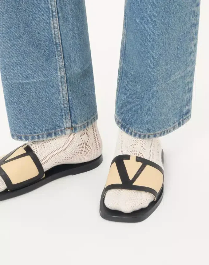 Sandale Viva Superstar Slide din piele nappa