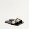 Sandale Viva Superstar Slide din piele nappa