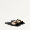 Sandale Viva Superstar Slide din piele nappa