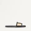 Sandale Viva Superstar Slide din piele nappa