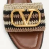 Sandale Vlogo Signature cu broderie croșetată