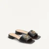 Sandale Vlogo Signature din piele de vițel, 20 mm