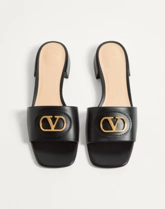 Sandale Vlogo Signature din piele de vițel, 20 mm