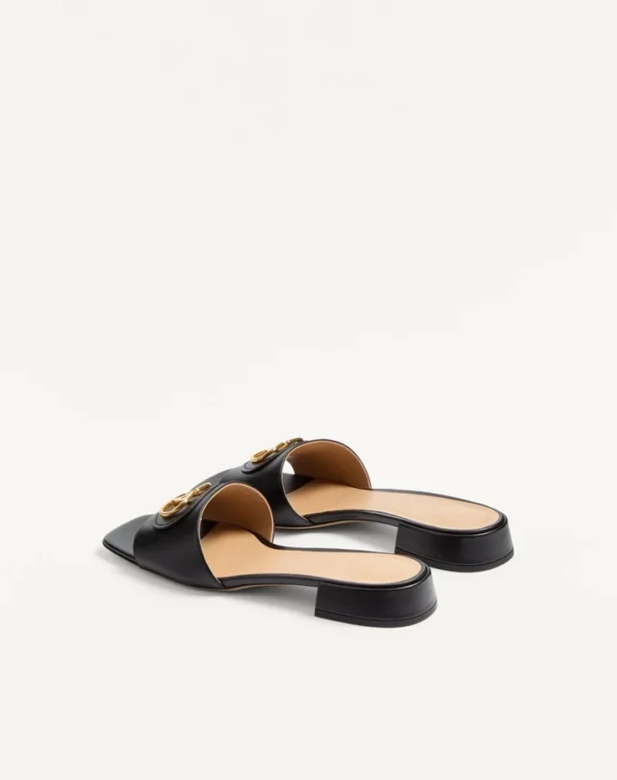 Sandale Vlogo Signature din piele de vițel, 20 mm