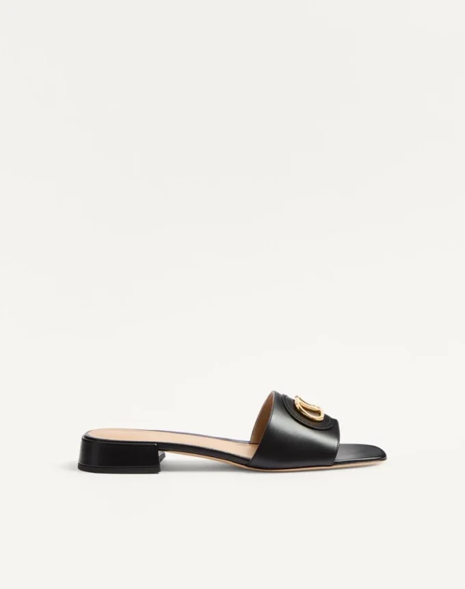 Sandale Vlogo Signature din piele de vițel, 20 mm