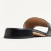 Sandale Vlogo Signature din piele de vițel, 20 mm
