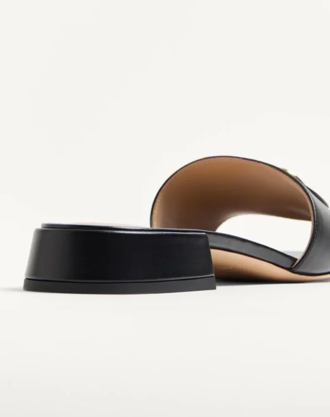 Sandale Vlogo Signature din piele de vițel, 20 mm