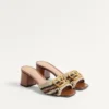 Sandale Vlogo Signature Slide cu broderie croșetată 60 mm Sandale Vlogo Signature Slide cu broderie croșetată 60 mm