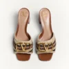 Sandale Vlogo Signature Slide cu broderie croșetată 60 mm Sandale Vlogo Signature Slide cu broderie croșetată 60 mm