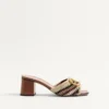 Sandale Vlogo Signature Slide cu broderie croșetată 60 mm Sandale Vlogo Signature Slide cu broderie croșetată 60 mm