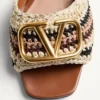 Sandale Vlogo Signature Slide cu broderie croșetată 60 mm Sandale Vlogo Signature Slide cu broderie croșetată 60 mm