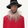Top din georgette cu pene Top din georgette cu pene