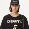 Tricou din bumbac cu imprimeu Cherryfic