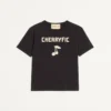 Tricou din bumbac cu imprimeu Cherryfic