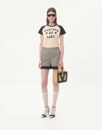Tricou din bumbac cu imprimeu Chez Valentino
