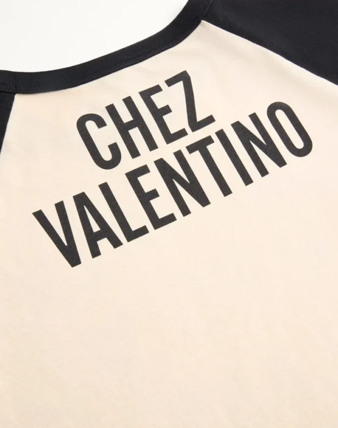 Tricou din bumbac cu imprimeu Chez Valentino