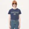 Tricou din bumbac cu imprimeu și patch Chez Valentino Tricou din bumbac cu imprimeu și patch Chez Valentino