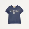 Tricou din bumbac cu imprimeu și patch Chez Valentino Tricou din bumbac cu imprimeu și patch Chez Valentino