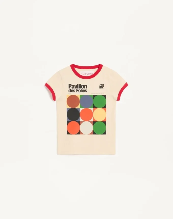 Tricou din bumbac imprimat Tricou din bumbac imprimat