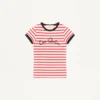 Tricou din bumbac jersey cu dungi Tricou din bumbac jersey cu dungi